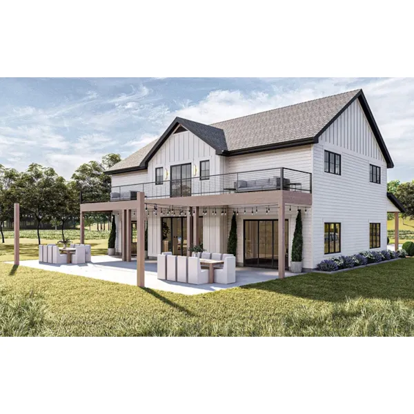 Florida House Plan Rear Photo 02 - Hazel Modern Farmhouse 123D-0326 | House Plans and More