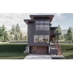 Contemporary House Plan Front of Home - Mill House Small Ranch Home 123D-0327 | House Plans and More