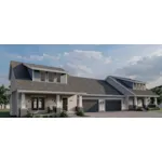 Craftsman House Plan Front of Home - Valentino Bungalow Duplex 123D-0329 | House Plans and More