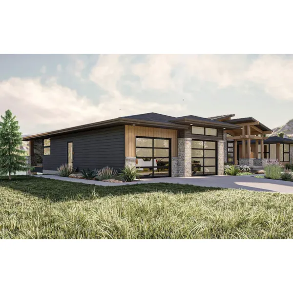 Pine Lake Prairie Style Home Plan 123D-0451 | House Plans and More