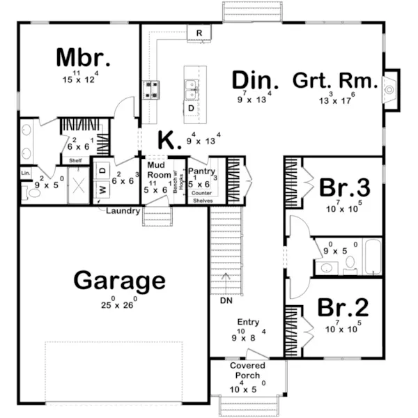 Floor Plan - 123D-0522