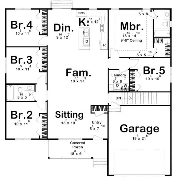 Floor Plan - 123D-0523