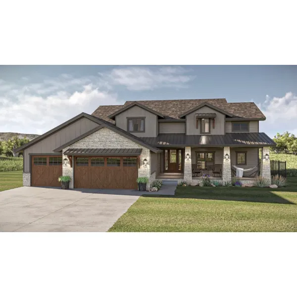 Texas Hillside Craftsman Home