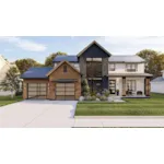 Modern Farmhouse Plan Front of House 123D-0567