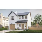 Contemporary House Plan Front of House 123D-0579