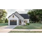 Contemporary House Plan Front of House 123D-0581