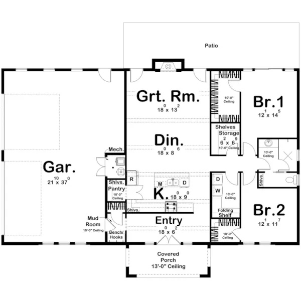 Floor Plan - 123D-0591
