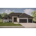 Ranch House Plan Front of House 123D-0599