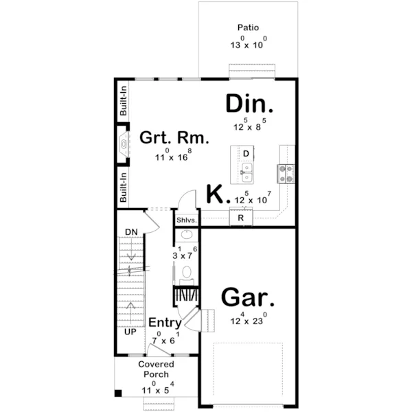 Floor Plan - 123D-0600