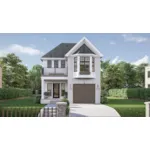 Modern House Plan Front of House 123D-0600