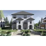European House Plan Front of House 123D-0603