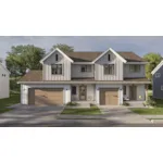 Modern Farmhouse Plan Front of House 123D-0607