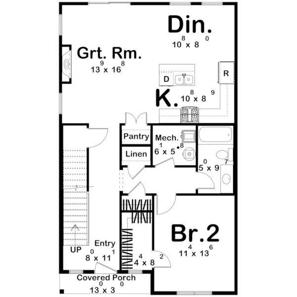 Floor Plan - 123D-0608