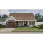 Traditional House Plan Front of House 123D-0610