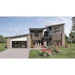 Modern House Plan Front of House 123D-0612