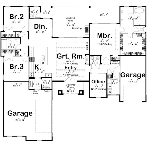 Floor Plan - 123D-0616