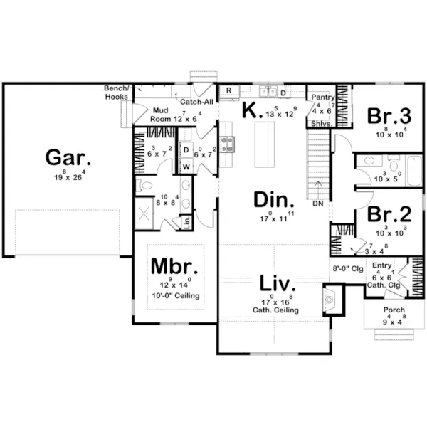 Floor Plan - 123D-0619