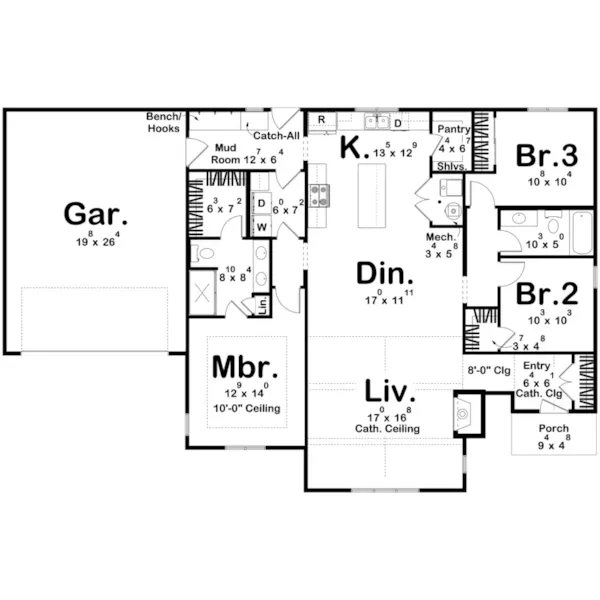 Floor Plan - 123D-0619