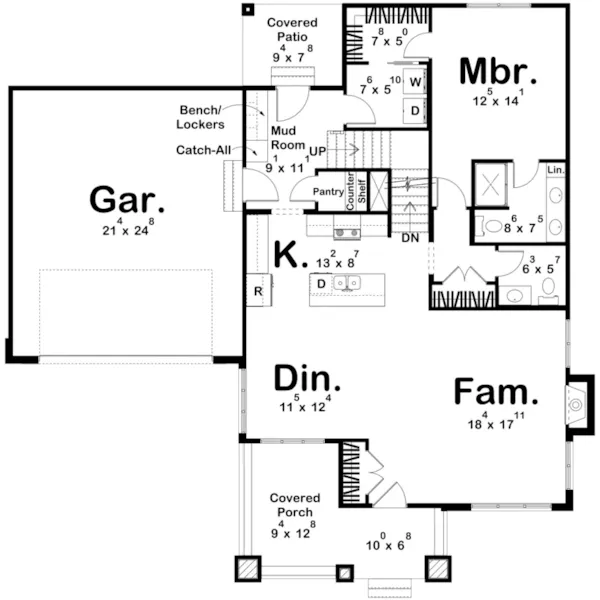 Floor Plan - 123D-0620