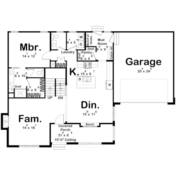 Floor Plan - 123D-0621