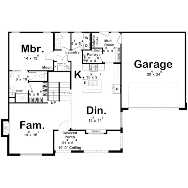 Floor Plan - 123D-0621