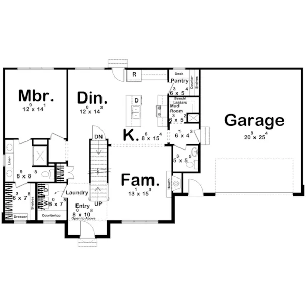 Floor Plan - 123D-0622