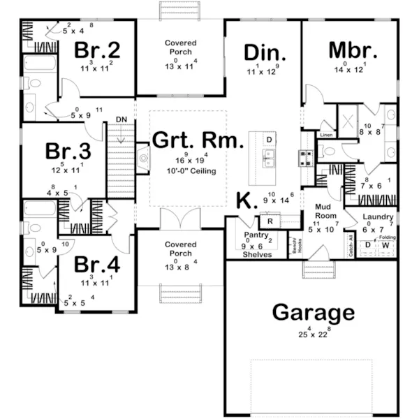 Floor Plan - 123D-0625