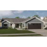 Traditional House Plan Front of House 123D-0626