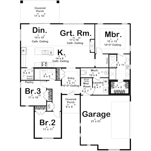 Floor Plan - 123D-0628