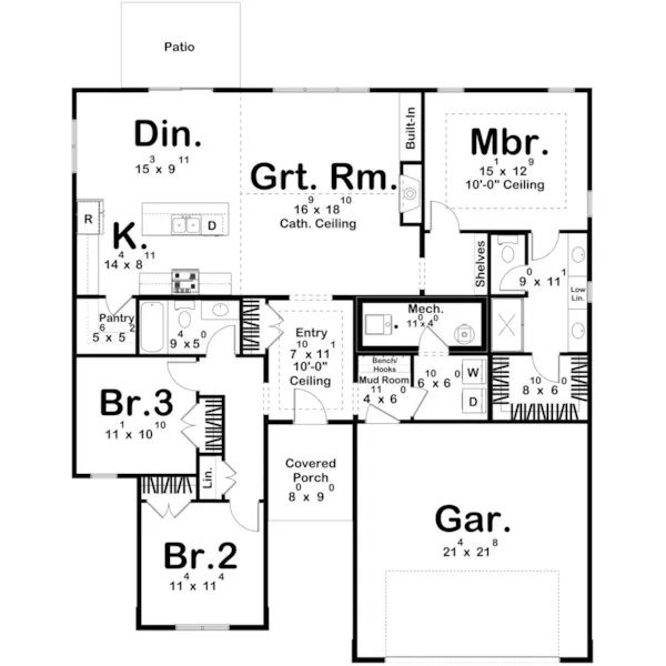 Floor Plan - 123D-0629