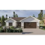 Modern Farmhouse Plan Front of House 123D-0629