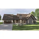 Ranch House Plan Front of House 123D-0630