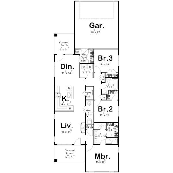 Floor Plan - 123D-0635