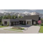 Contemporary House Plan Front of House 123D-0652