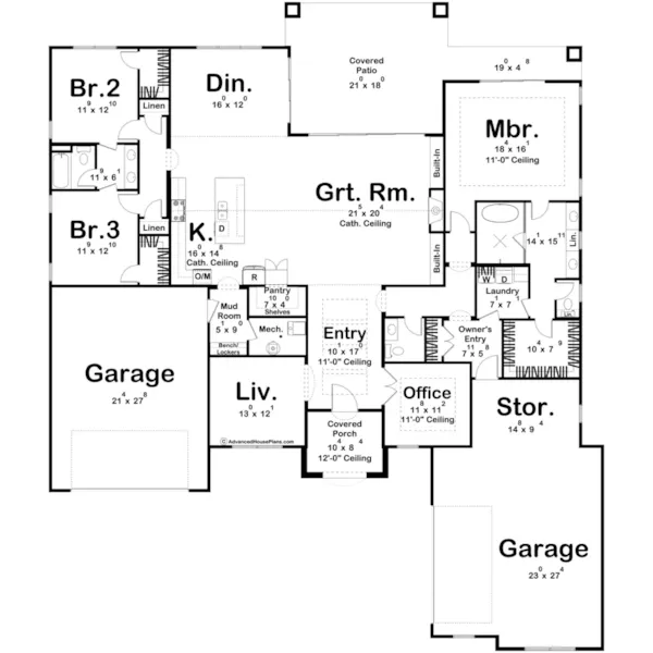 Floor Plan - 123D-0653