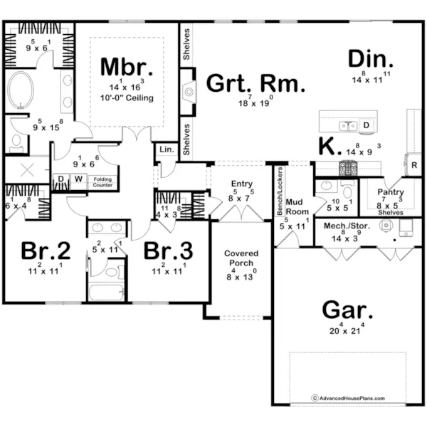 Floor Plan - 123D-0655