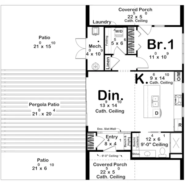 Floor Plan - 123D-0691