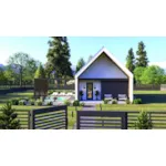 Modern House Plan Front of House 123D-0691