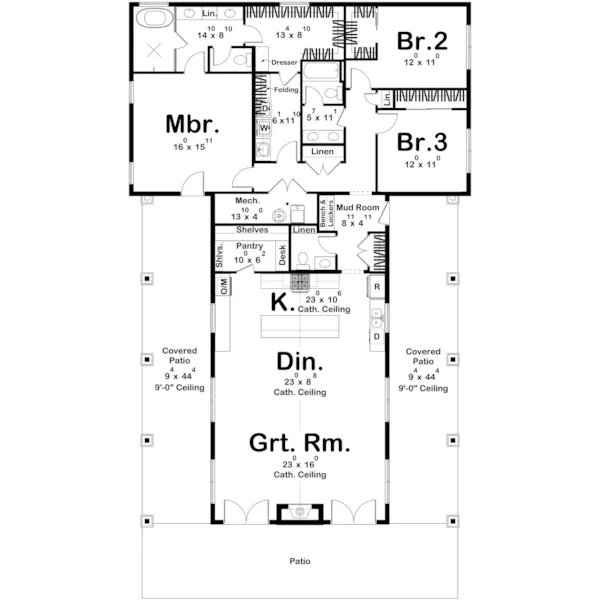 Floor Plan - 123D-0700