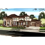 Luxury House Plan Front of Home - Altamura Luxury European Home 123S-0004 - Search House Plans and More