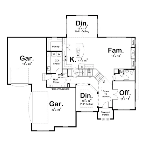 Luxury House Plan First Floor - Youngtown Luxury Home 123S-0006 | House Plans and More