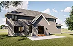 Modern House Plan Rear Photo 01 - 123S-0006 - Shop House Plans and More