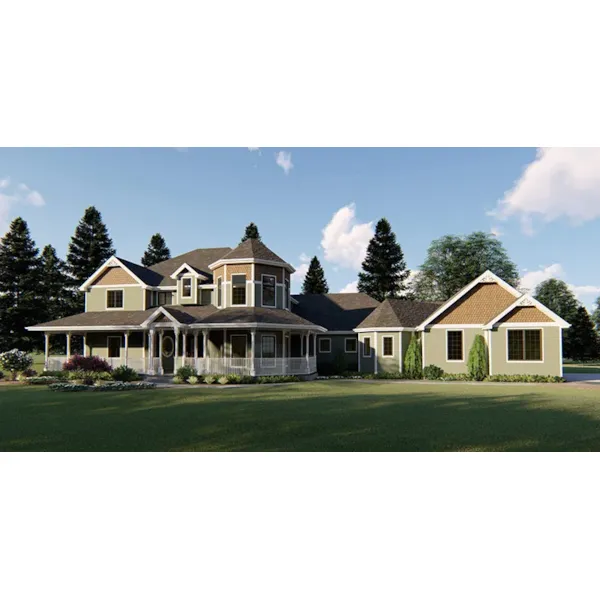 Country House Plan Front of Home - Isabell Country Home 123S-0007 - Shop House Plans and More