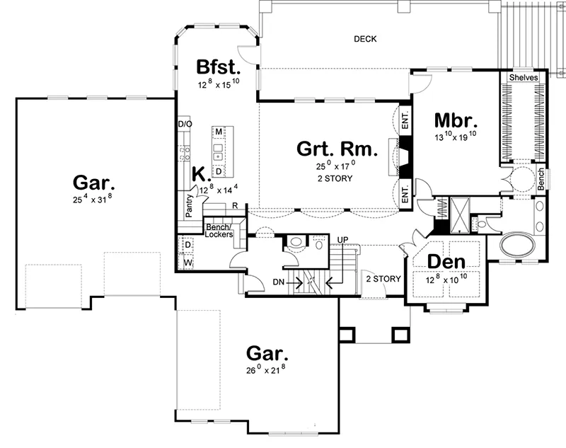 Victorian House Plan First Floor - 123S-0008 - Shop House Plans and More