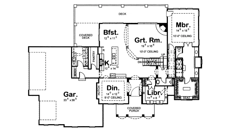 Luxury House Plan First Floor - 123S-0011 - Shop House Plans and More