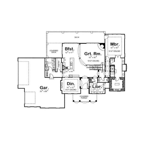 Luxury House Plan First Floor - Acevedo Spanish Home 123S-0011 - Shop House Plans and More