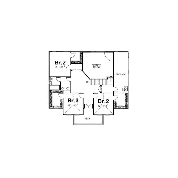 Luxury House Plan Second Floor - Acevedo Spanish Home 123S-0011 - Shop House Plans and More