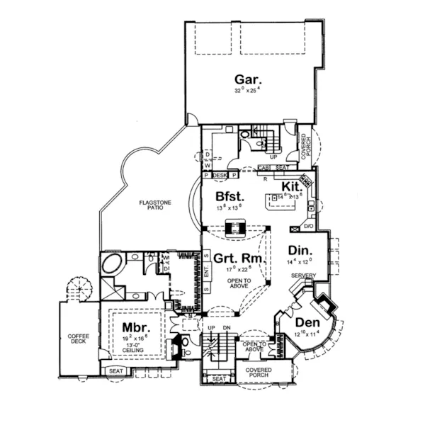 Country French House Plan First Floor - Devon Shire Luxury Home 123S-0013 - Shop House Plans and More