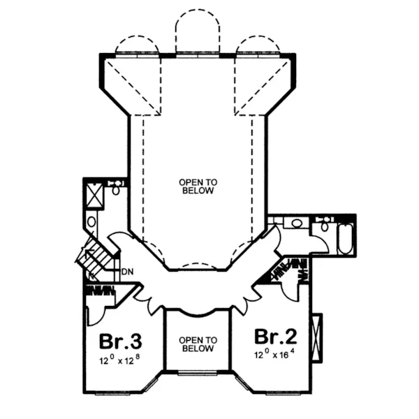 Sunbelt House Plan Second Floor - Collmore Luxury Home 123S-0014 - Shop House Plans and More