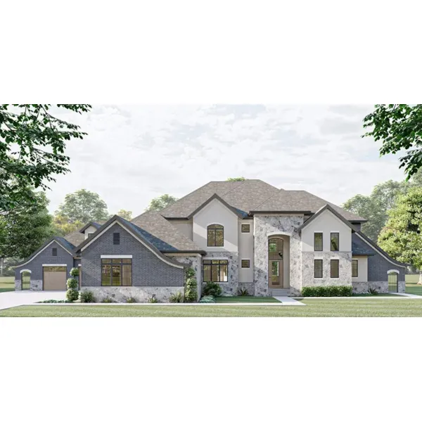 Italian House Plan Front of Home - Kirkwood Hill European Home 123S-0015 | House Plans and More